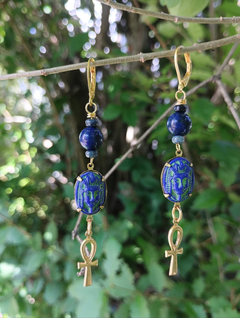Handmade Vintage Egyptian Style Earrings